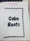 Cube Roots Foldable and Left Hand Page