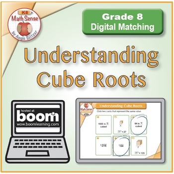 Preview of Cube Roots & Perfect Cubic Numbers: BOOM Digital Cards 8E14-C | Number Sense