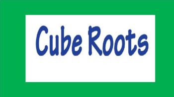 Preview of Cube Roots Powerpoint 