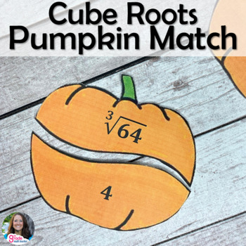 Preview of Cube Roots of Perfect Cubes Fall Matching Activity