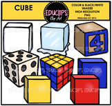 Cube Shapes Clip Art Bundle {Educlips Clipart}