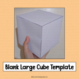 Cube Template Project Activities Blank Large Dice Craft Wr