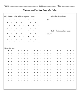 Preview of Cube and Rectangular Prism - Volume and Surface Area