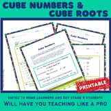 Cube numbers and cube roots for KS4 and homeschool