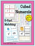 Cubed Numerals (1-10) 5-Part Matching