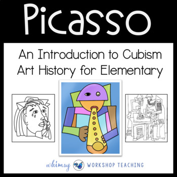 Preview of Cubism and PICASSO Art Lesson (from Art History for Elementary Bundle)