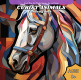 Cubist Style Animals Coloring Page Printables