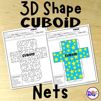 Math Rod DIY Cube Cuboid Model Teaching Aids Students Learning Math Yellow 
