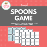 Cucharas Spoons Game (Spanish Present Tense Stem-Changing Verbs)