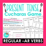 Present AR Verbs Cucharas Spoons Game