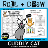 Cuddly Cat Roll and Draw Game | Hug Your Cat Day June 4 | 