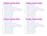 Cue Cards for Problem Solving