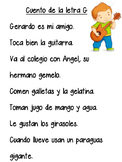 Cuento con la letra 'g'