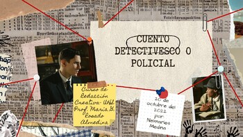 Preview of Cuento detectivesco - español 10,11,12