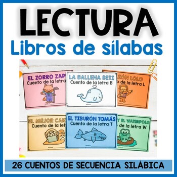 Preview of Cuentos Comprensión de lectura de sílabas | Reading Comprehension in Spanish