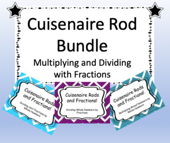Preview of Cuisenaire Rod Bundle!  Multiplying and Dividing with Fractions