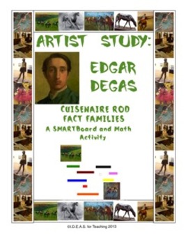Preview of Cuisenaire Rod Fact Families~Edgar Degas Connection