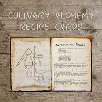 Preview of Culinary Alchemy Recipe Cards