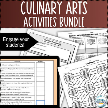 Preview of Culinary Arts Activities Bundle