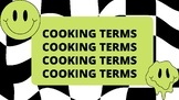 Culinary Arts- Basic Cooking Terms (Retro Themed)