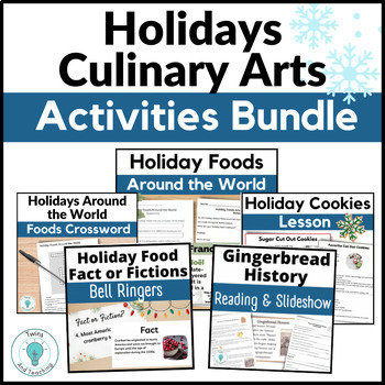 Preview of Culinary Arts Holiday and Christmas Foods Activities Bundle