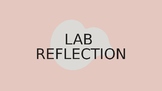 Culinary Arts | Lab Reflection Slides