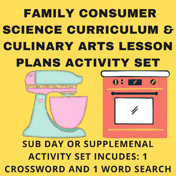 Preview of Culinary Arts Lesson Plans & Family Consumer Science Lesson Plans 2 Activity Set