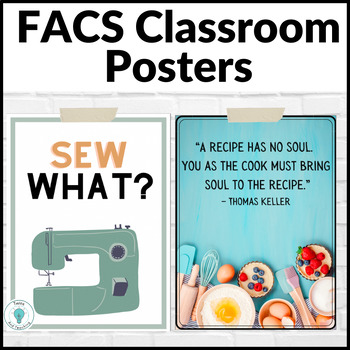Preview of Family and Consumer Science Classroom Decorations - Culinary Room Decor