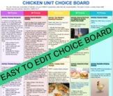 Culinary Arts Poultry Unit Choice Board (Google doc)