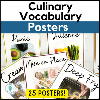 Preview of Culinary Arts Posters - Family Consumer Science Room Decor - Culinary Posters