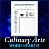 Culinary Arts Word Search Puzzle