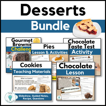 Preview of Culinary Arts and FACS Activities for Cookies, Pies and Chocolate - FCS
