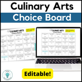 Family and Consumer Science Project Choice Board for Culin