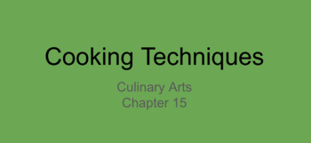 Preview of Culinary Cooking Techniques Notes