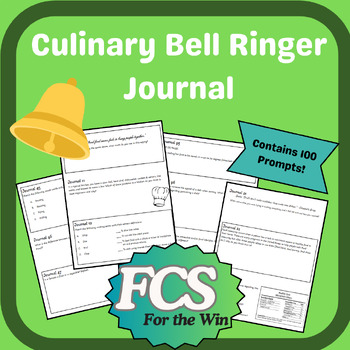 Preview of Culinary, Food & Nutrition Bell Ringer Packet - Family Consumer Science