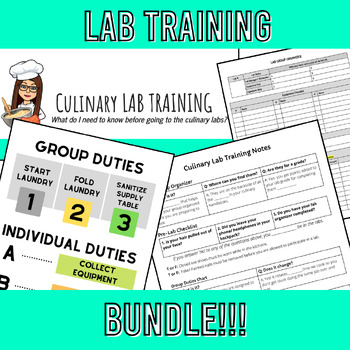 Preview of Culinary Lab Training Bundle
