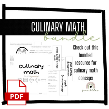 Preview of Culinary Math