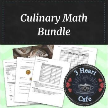 Preview of Culinary Math Unit Bundle