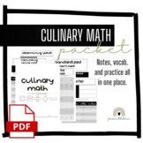 Culinary Math Packet
