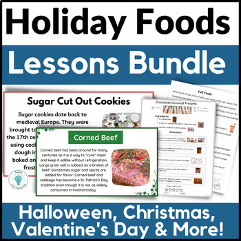 Preview of Culinary Arts and FACS Lesson Plans for Holidays and Seasonal Activities