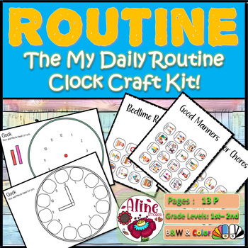 Preview of Cultivating Independence: The My Daily Routine Clock Craft Kit!