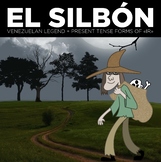 El Silbón legend highlighting present tense forms of "ir"