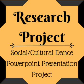 Preview of Cultural Dance Project
