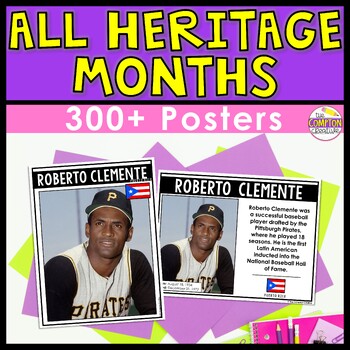 Preview of Cultural Diversity Posters BUNDLE - Caribbean American Heritage Month and more