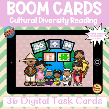 Preview of Cultural Diversity Reading BOOM Cards Digital Task Cards