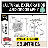 Cultural Exploration and Geography Activities (Spanish/Eng