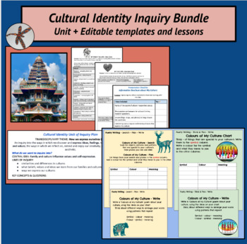 Preview of Cultural Identity Inquiry Bundle - Social Studies - Planner - IB PYP