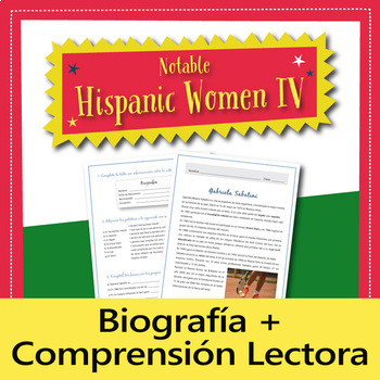 Preview of Notable Hispanic Women: Gabriella Sabatini (Cultural Reading in Spanish)