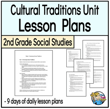 Preview of Cultural Traditions Lesson Plans - 2nd Grade Social Studies Unit