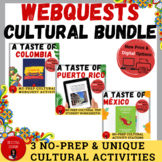 Cultural Webquest Bundle: A Taste of Colombia, Mexico, & P